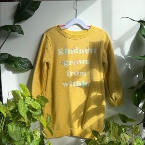 Old Navy Yellow Kids Sweatshirt with Positive Message